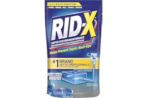 Rid-X Septic Tank System 3 Month Supply Dual Action Septi-Pacs Treatment, 3 Count, 3.2oz