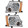 For Nissan Xterra | Pro-4X Headlight 2005 2006 2007 2008 2009 2010 2011 2012 Driver and Passenger Side Headlamp Assembly Replacement