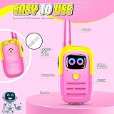 Grriopi Kids Walkie Talkies Pink Age 3-12 Outdoor Toy Gift for Girls Boys view 5