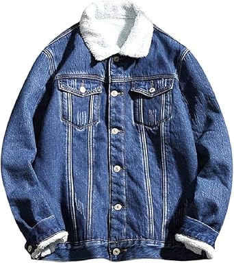 jaqueta jeans ovelha masculina