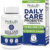 Probulin Daily Care Probiotic Supplement, Digestive, Gut, and Immune Health Support Capsules for Men and Women, 10 Billion CFU, Vegan, 30 Count Bottle