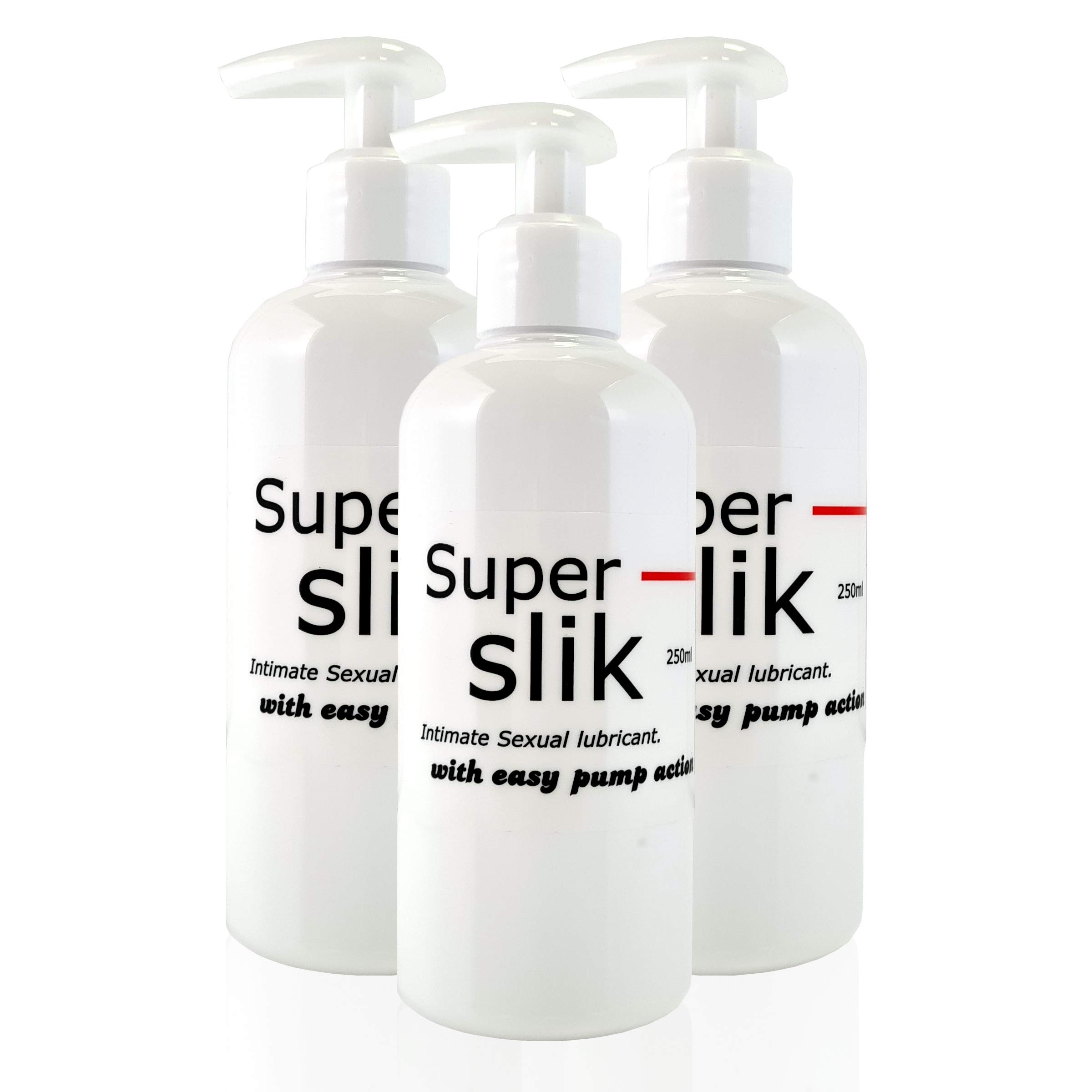 Super Slik Waterbased Lubricant, 250 ml, Pack of 3