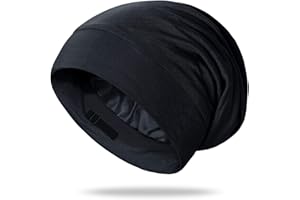OLESILK Silk Bonnet for Sleeping, 100% Mulberry Hair Bonnet for Curly Hair, No Frizzy Damage Hair, Adjustable for Saty on All