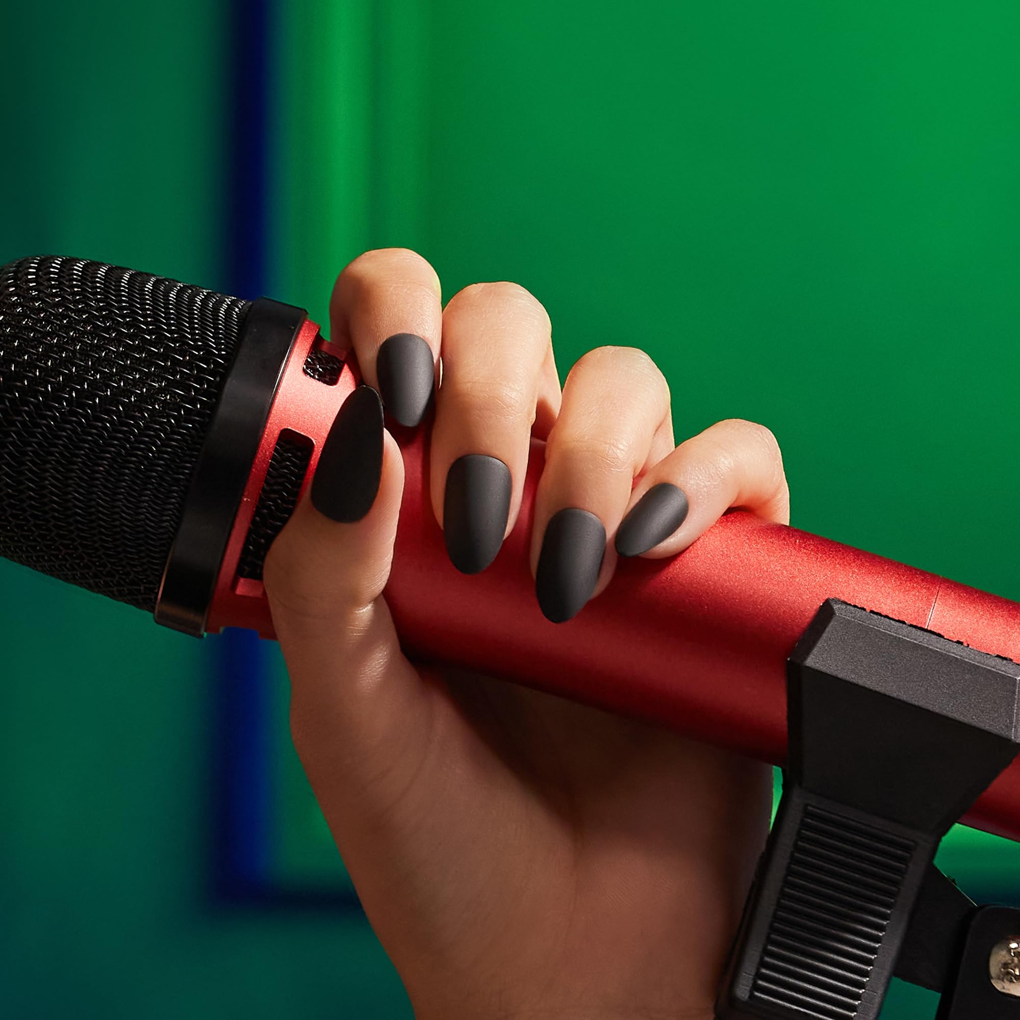 imPRESS Color Press-On Nails, Halloween, No Glue Needed, Black, Medium Almond, 33 Ct. - Image 4