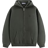 Aelfric Eden Fleece Full Zip Hoodie Mens Womens Solid Oversized Warm Sweatshirt Thick Casual Cozy Athletic Hooded Jacket