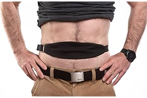 STICKMAN DIALYSIS Tuck-Away PD Dialysis Belt (S BK 26-32") - Adjustable, Comfortable Peritoneal Dialysis Clothing for Discreet Tubing Concealment - Easy Access Waist Support - Durable Medical Accessory
