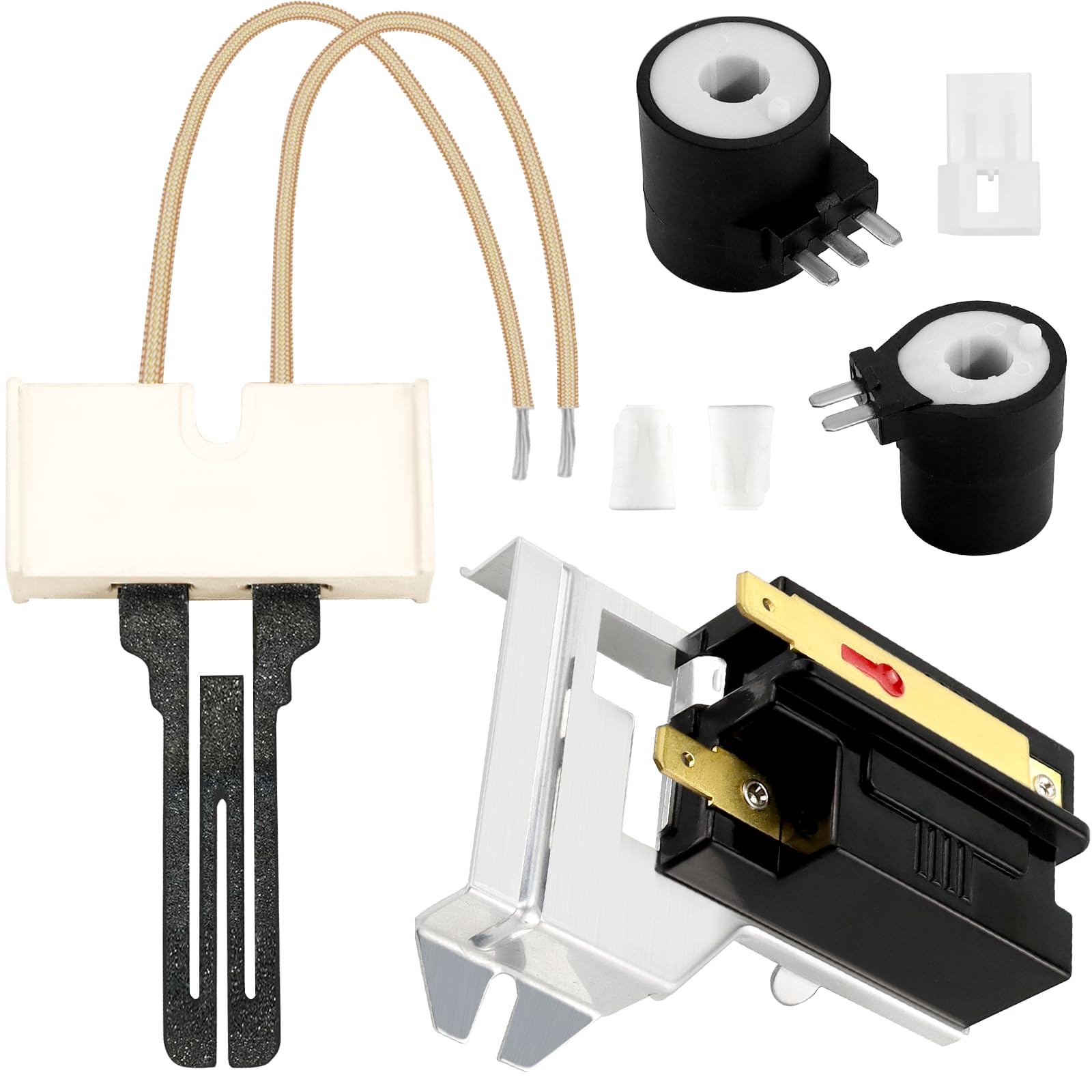 Photo 1 of NISHCON Dryer Repair Kit Contains 279311 Igniter 279834 Gas Valve Coil 338906 Flame Sensor Fit for Kenmore Whirlpool Maytag Gas Dryers