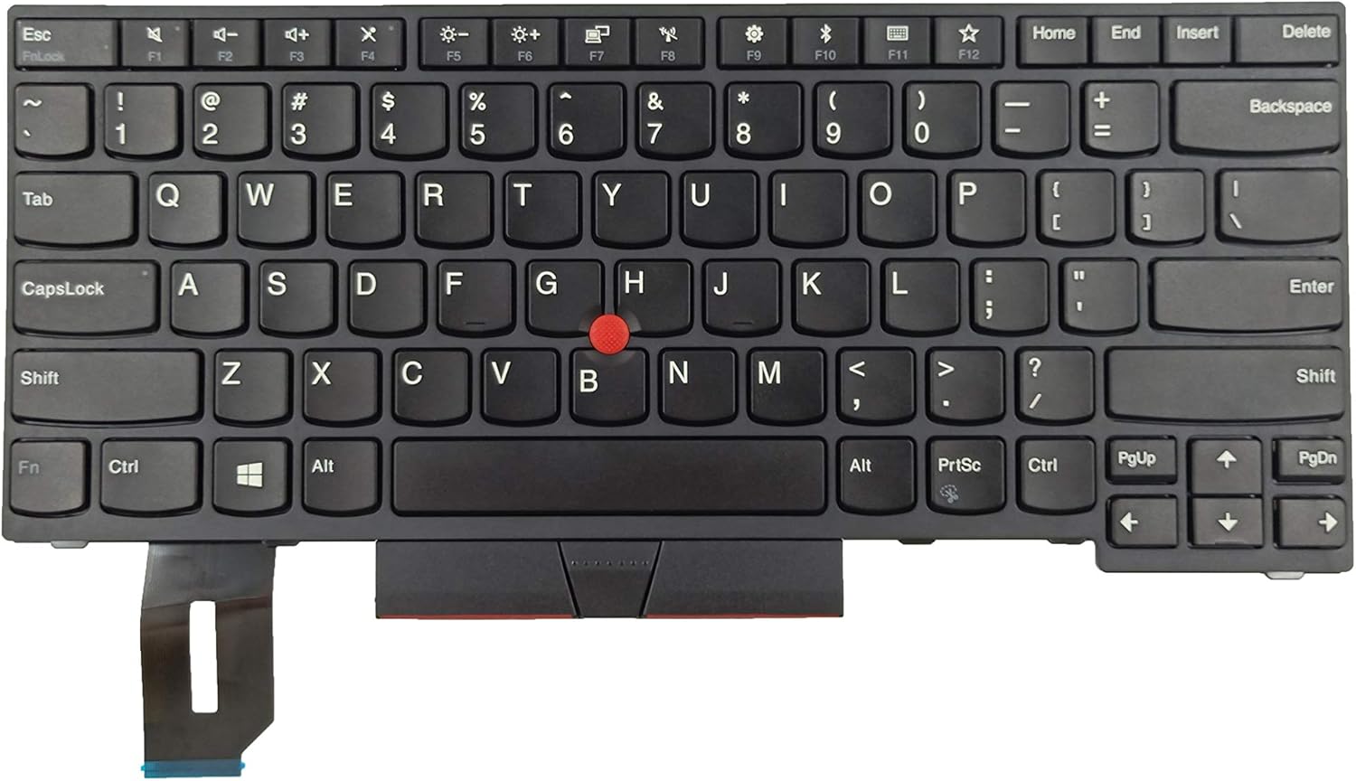 Replacement Keyboard Compatible with ThinkPad E480 T480s L480 L380 Yoga Black US Layout Without Backlit P/N:01YP360 01YP520 01YP320 01YP240