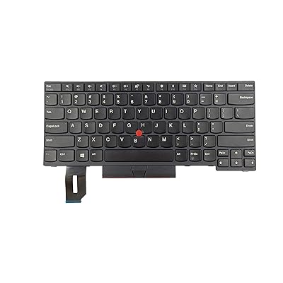 Replacement Keyboard Compatible with ThinkPad E480 T480s L480 L380 Yoga Black US Layout Without Backlit P/N:01YP360 01YP520 01YP320 01YP240