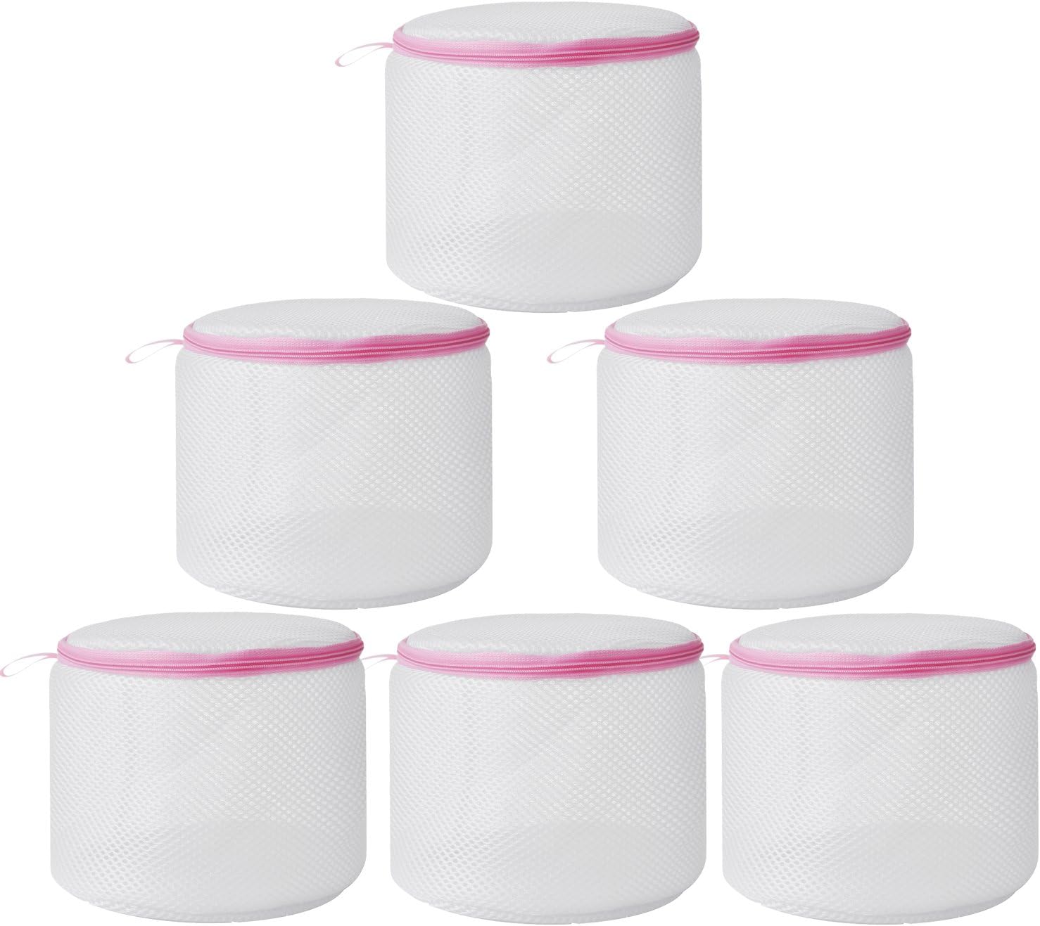 Zipper Laundry Bra Wash Bag, Safe for Washing Machine Dryer, 6 Pcs Fine Mesh Laundry Bag Set for Bra Lingerie Delicates