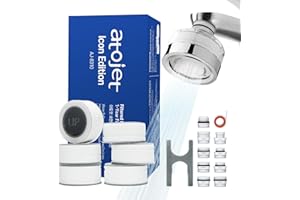 Atojet Cleansing Washbasin Faucet Filter Inspired by Korea's Beauty Culture - Pure Carbon Filters for Bathroom & Kitchen Water (1 Year Supply) – Compatible with AJ8310C (AJ8310C-SET-1YR)