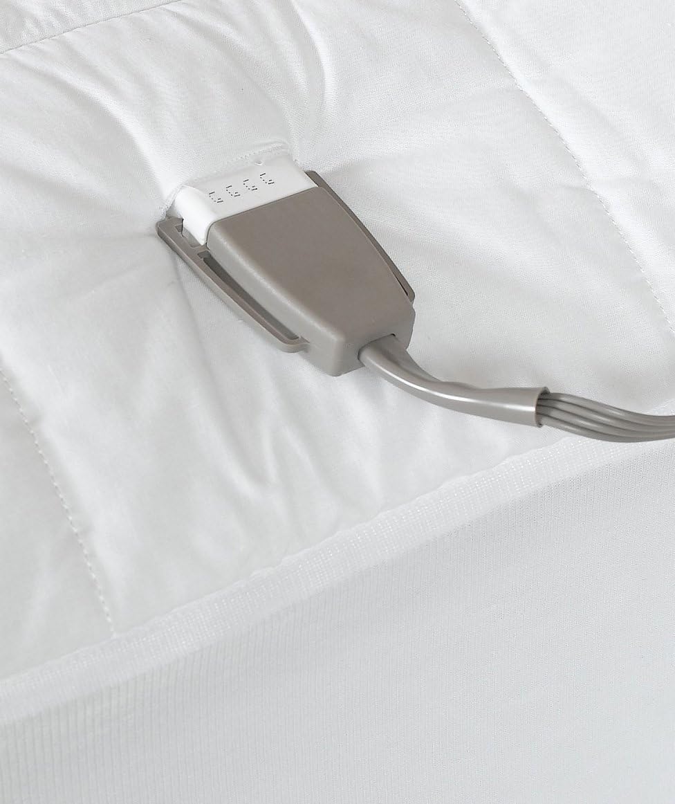 Sunbeam Imperial Queen Heated Mattress Pad, 140-Thread-Count Poly/Cotton, White: Home & Kitchen