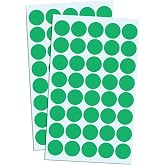 TownStix 2000 Pack, 3/4" Round Dot Stickers Circle Labels - Green