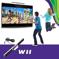 Xahpower USB Sensor Bar for Wii, Replacement Wired