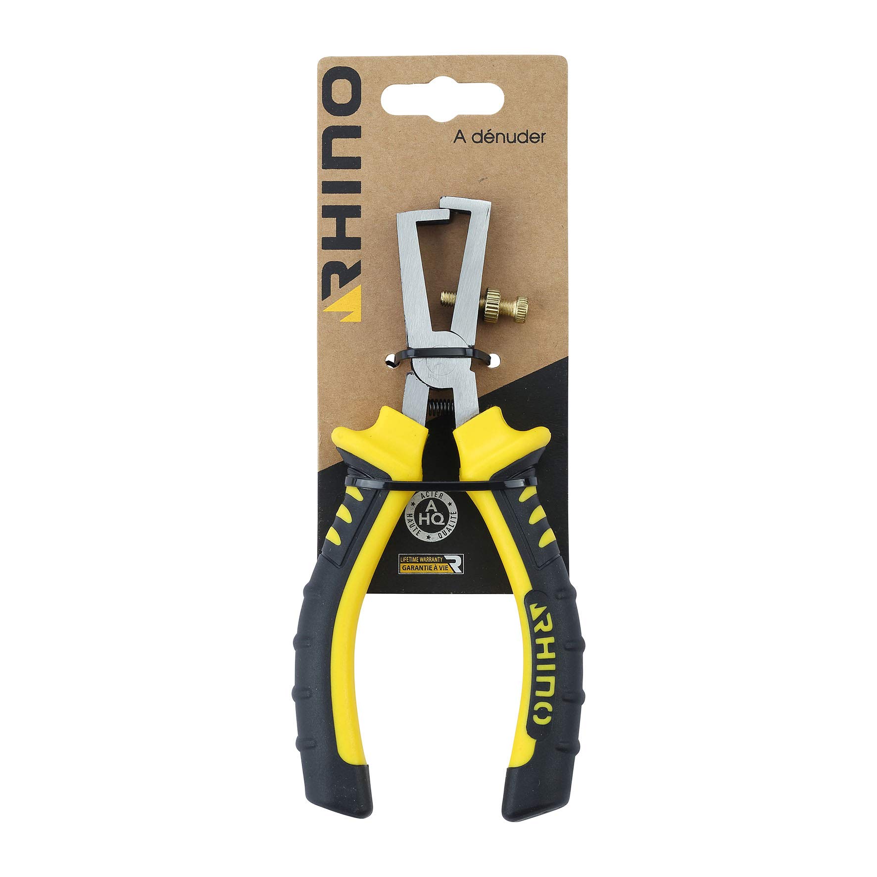 RHINO Cable Stripper Manual Wire Stripper 160 mm Made of High Quality Steel Ergonomic Handle Length 160 mm High Quality