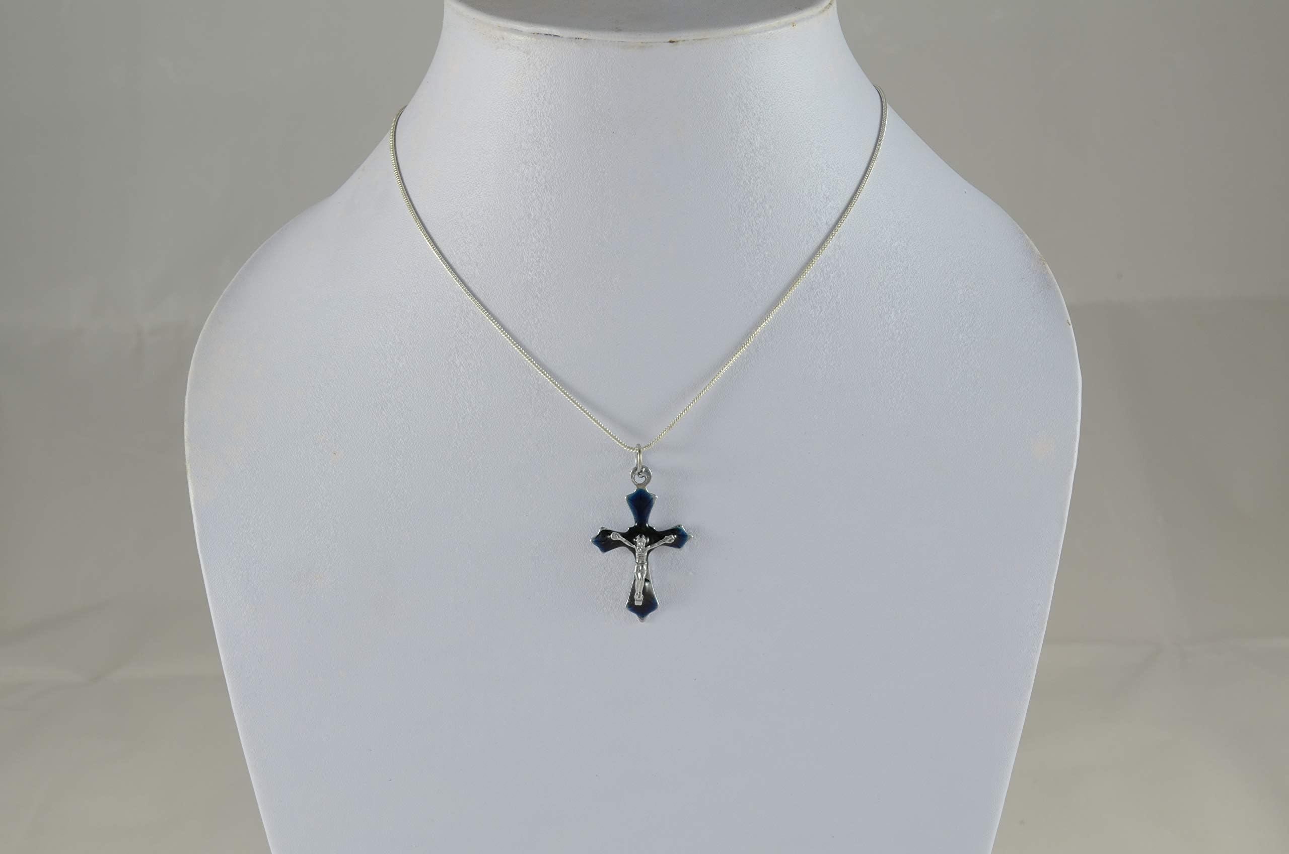 Necklace Cross - Blue