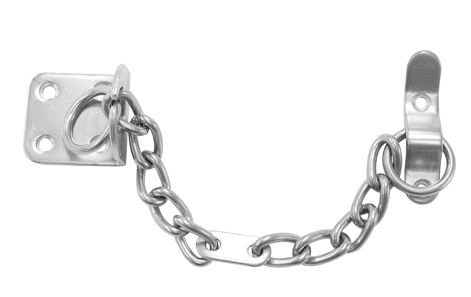 Secured by Design High Security Narrow Satin Silver Door Chain Door