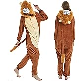 Novohive Lion Onesie Adult Tiger Onesie Adult Pajamas for Man Women