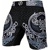 BattleFitGear Viking Men's Fight Shorts MMA Boxing BJJ Kickboxing Shorts Trunks Fight Wear