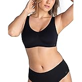 HONEYLOVE Bras for Women - SoftForm Wireless Bra - Comfortable Support with No Underwire