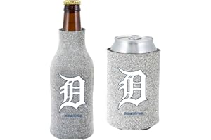 KOLDER MLB Baseball Team Logo Womens Glitter Bottle & Can Cooler Set 12oz Neoprene Beverage Drink Holder Sleeve