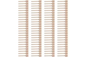 Clisted 100 Pack of Mini 3 Inch Wood Honey Dipper Sticks, Individually Wrapped, Server for Honey Jar Dispenser Drizzled Honey