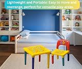 Trendi ABC Alphabet Plastic Table & Chair Set for Kids - Multi-Color view 3