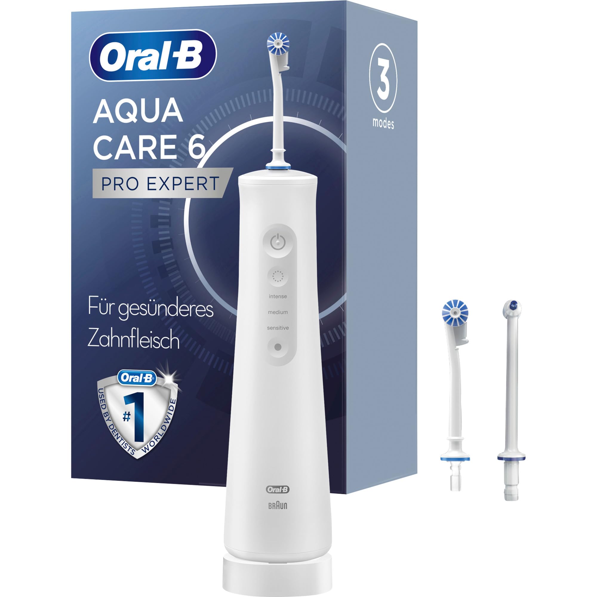 Oral-B Aquacare Pro-Expert Cordless Dental Irrigator with Oxyjet Technology - White