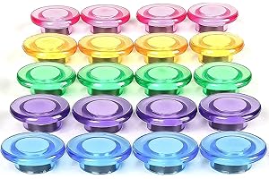 DIFIT 20pcs Fridge Magnets, Locker Magnets, Strong Magnets Heavy Duty，Round Small Magnets for Whiteboards, Mini Cute Magnets 