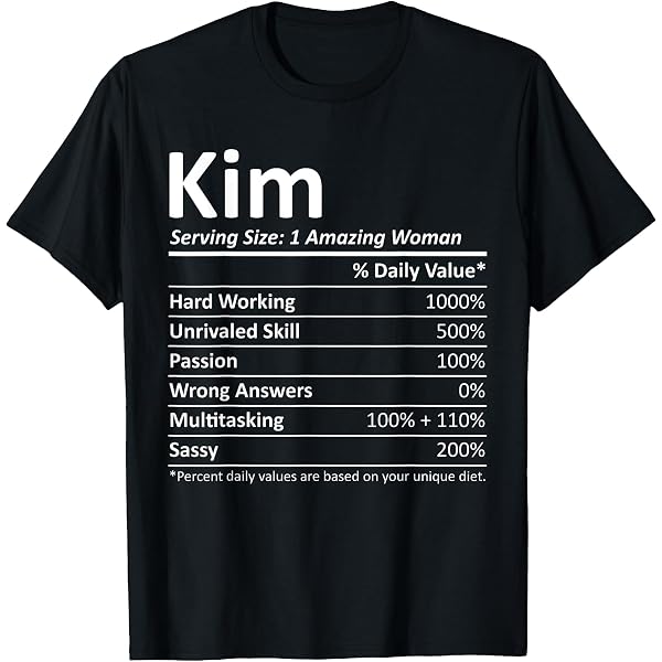 Amazon.com: Kim Personal Name First Name Funny Kim T-Shirt