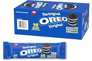 OREO, Original Chocolate Sandwich Cookies, 10 Packs, 10 OREOs per pack, 113 g