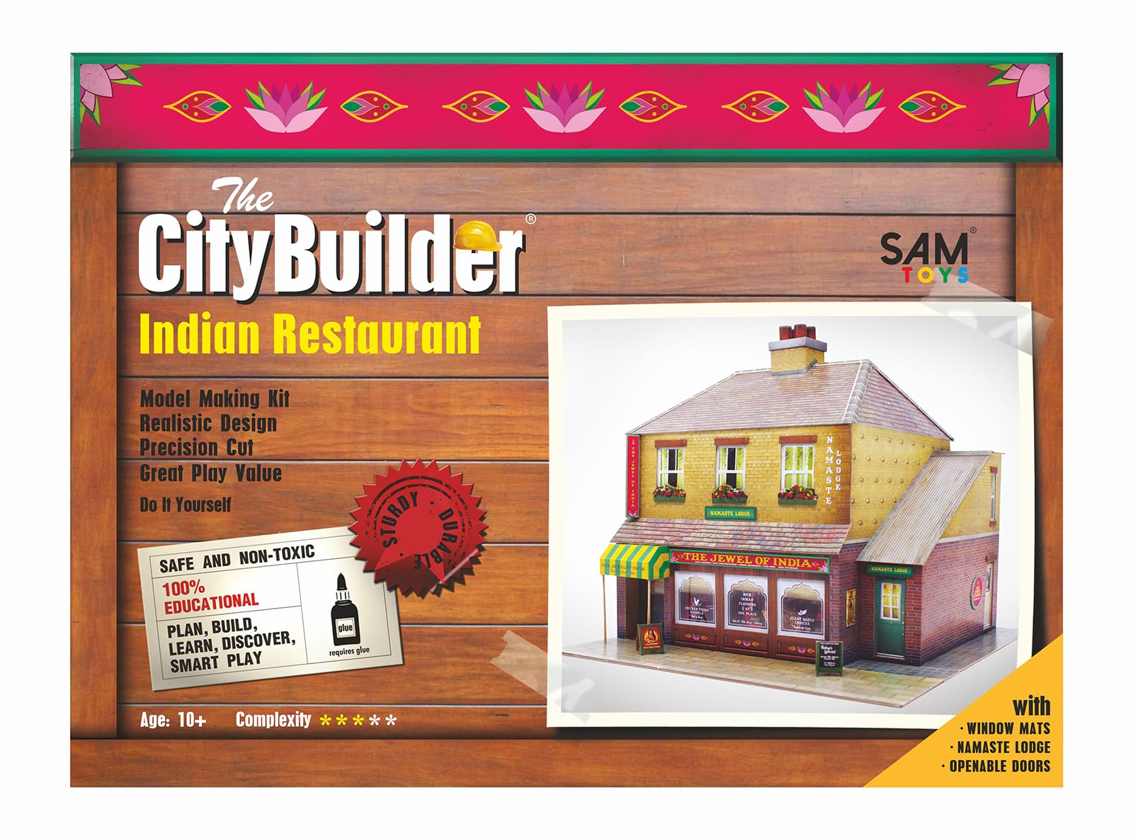 The CityBuilder O Gauge (7mm) 1:43 Scale Model Railway Building Indian Restaurant Kit