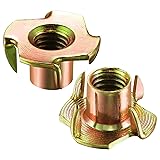 Wensilon 50pcs M8x11 T-nut Yellow Four-jaw - for
