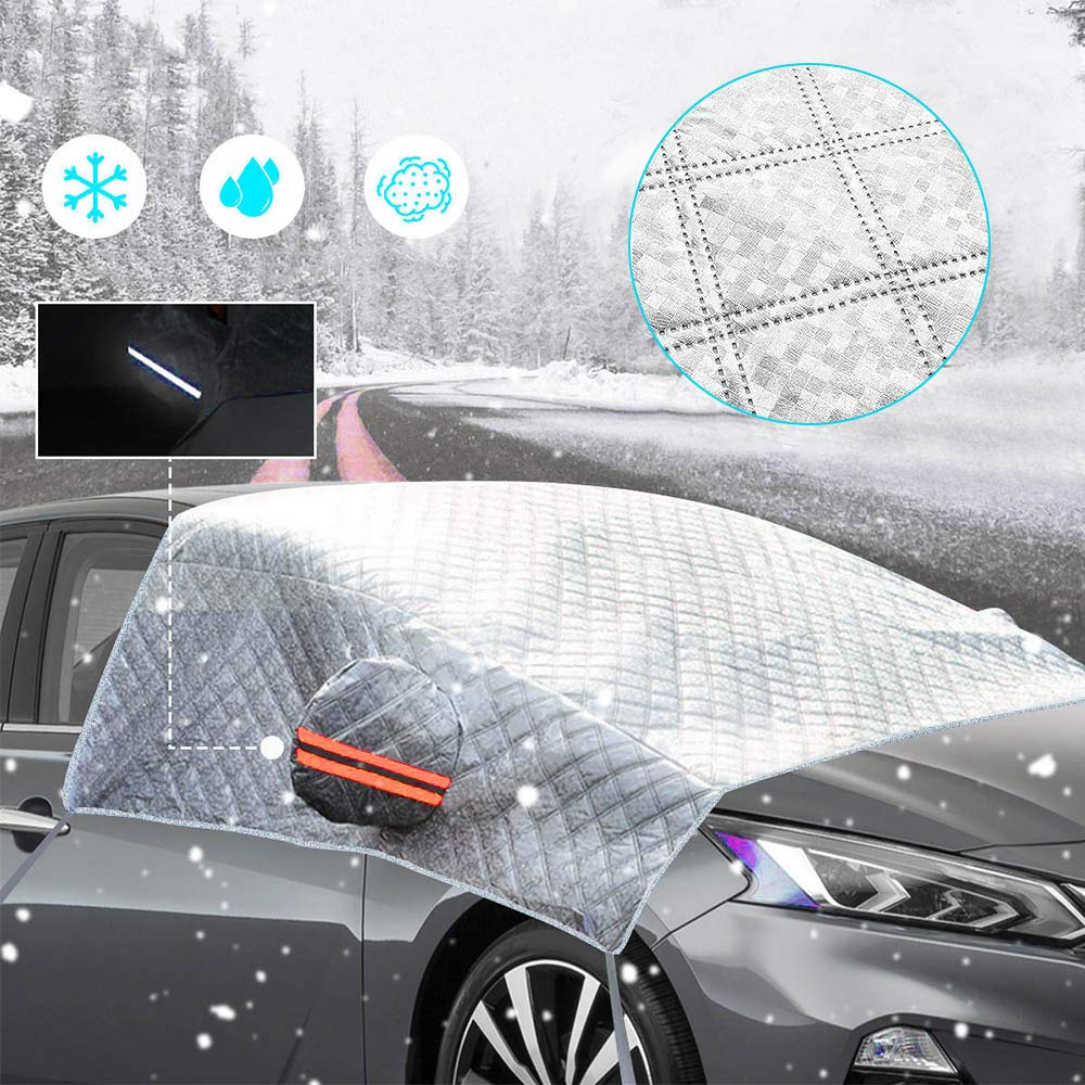 Mua Hianjoo カーフロントカバー 車用凍結防止カバー シート 車用サンシェード 防水 雪対策 挟み耳付き 夜間警告性能付きsuv車に適用 四季対応 約 0 130cm Tren Amazon Nhật Chinh Hang 21 Fado