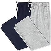 U2SKIIN 2 Pack Mens Pajama Pants Soft, Lightweight Lounge Pant with Pockets Sleep Pj Bottoms for Men