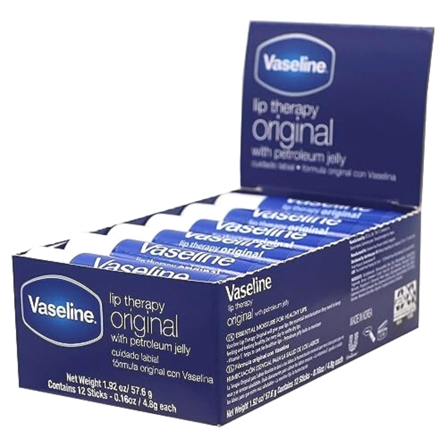 Vaseline Lip Original - 12 Pack Box
