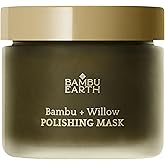 BAMBU EARTH Bambu + Willow Polishing Face Mask - Triple-Action Exfoliating Mask to Lift Buildup and Reveal Smooth Texture - Skincare to Refine Pores and Promotes Radiant Skin - .18 oz net wt.