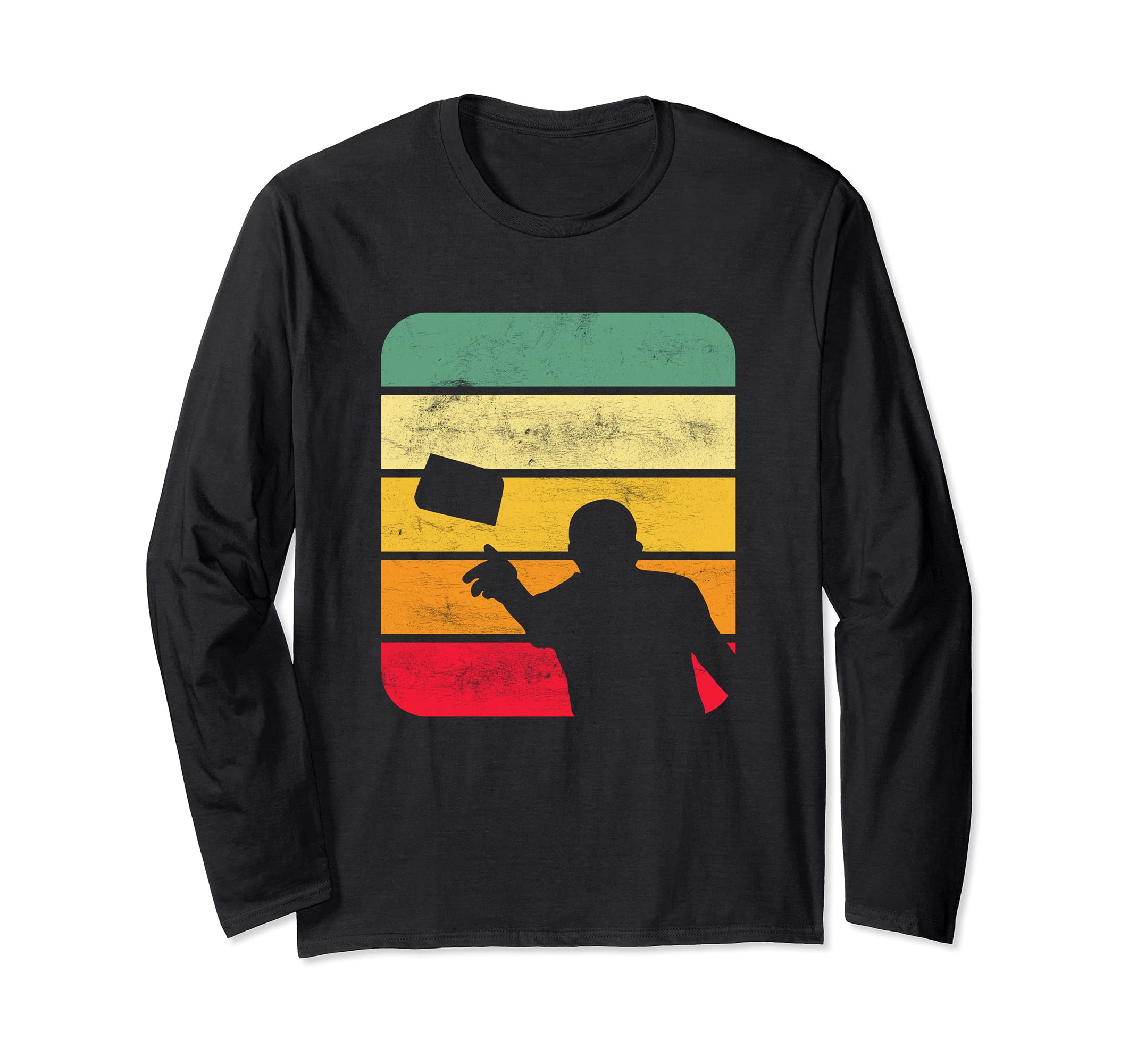 Cornhole Vintage Retro Style Team Tournament Long Sleeve T-Shirt