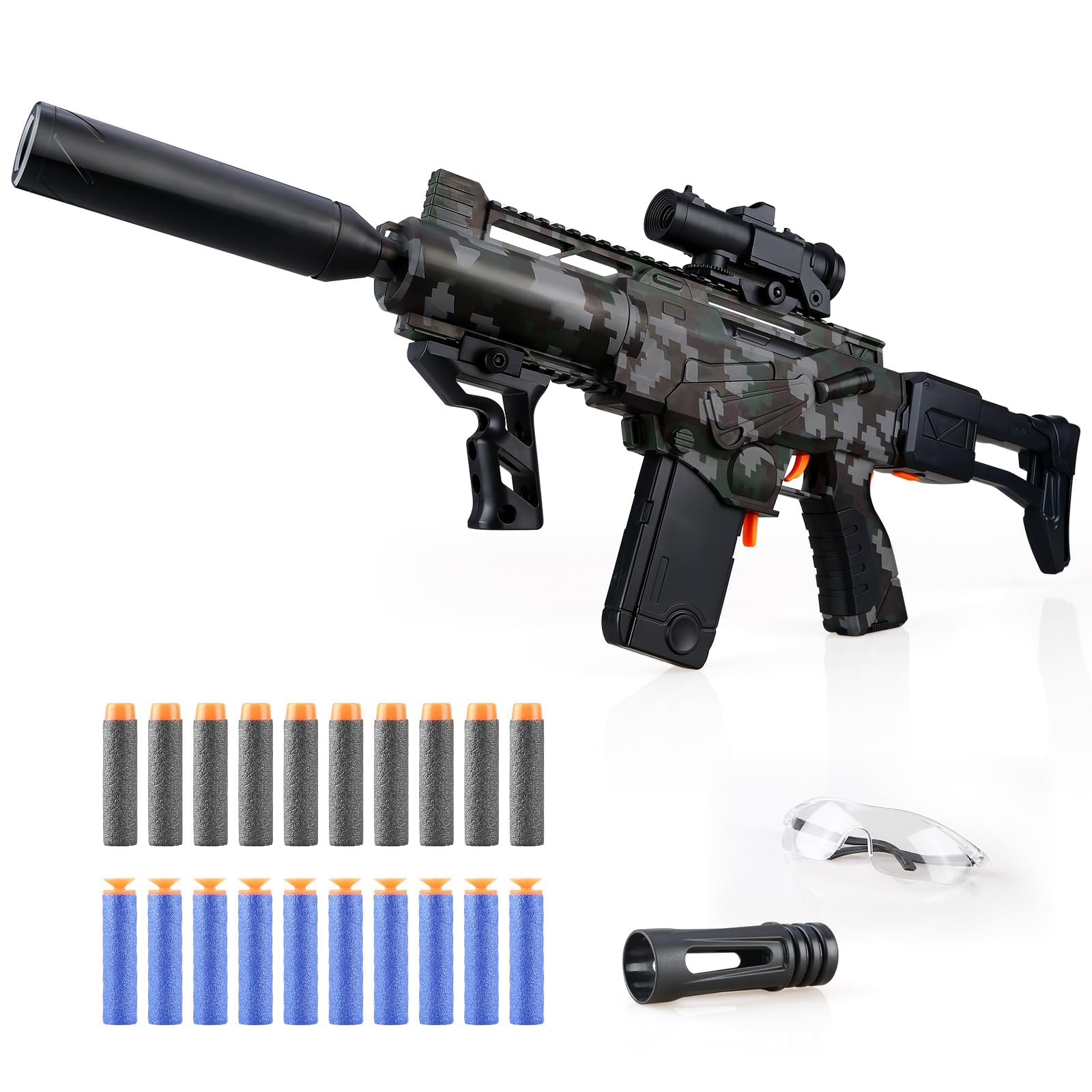 SK MISS Toy Gun with Soft Bullet Foam, Electric Shooting Blaster Toy for 14+ Age Kids & Adults, Christmas Halloween Birthday Gifts