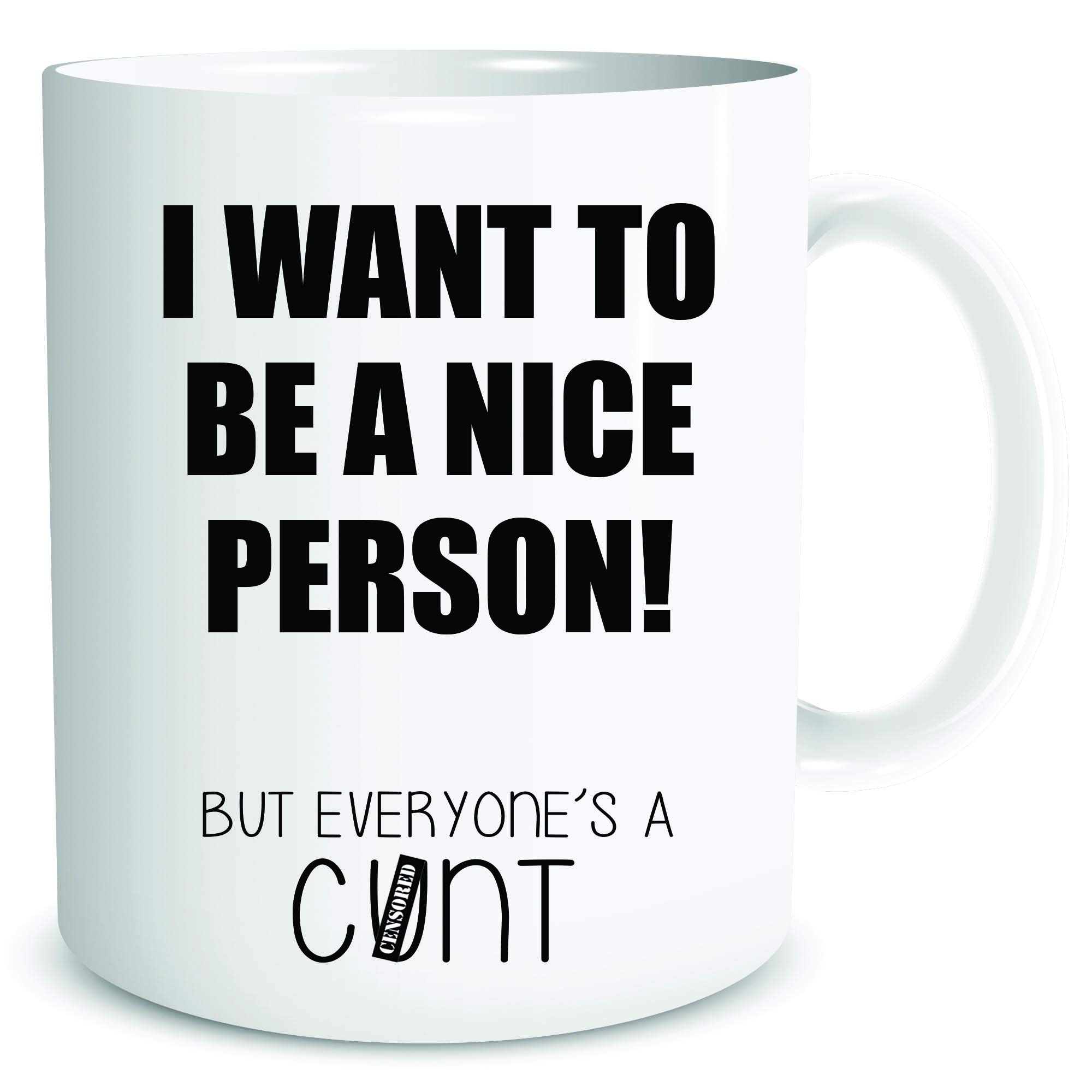 Funny Coffee Mugs Everyone's A C*nt Novelty Gift Present Work Office Mug WSDMUG2073