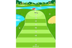 Dollox Golf Chipping Game Set with Hitting Mat – Indoor & Outdoor Practice Kit for Adults & Kids, Family Golf Game with 20 Sticky Balls (No Club)