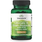 Swanson Dr. Stephen Langer's Formula - Natural Probiotic w/Prebiotic FOS - 16-Strain Supplement Promoting Digestive Support w/ 3.2 Billion CFU per Capsule - (60 Veggie Capsules)