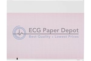 ECG PAPER DEPOT ECG EKG Paper Mortara 9100-026-01 Compatible Thermal Recording Sheets 12 Pads per Case