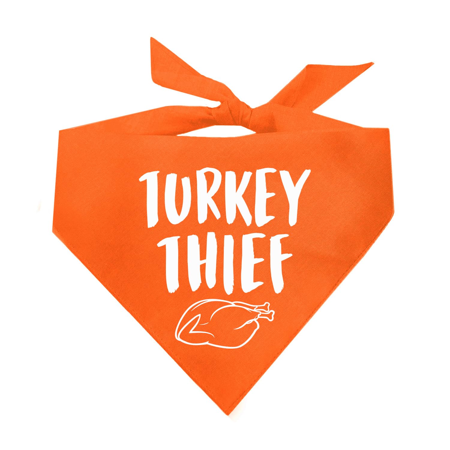 Turkey Thief Dog Bandana (Orange, OS 180)