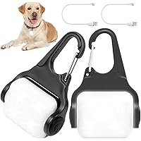 Dog Lights for Night Walking, Clip on USB Rechargeable Dog Collar Light, 3 Light Modes Dog Light, IP65 Waterproof Dog Night L