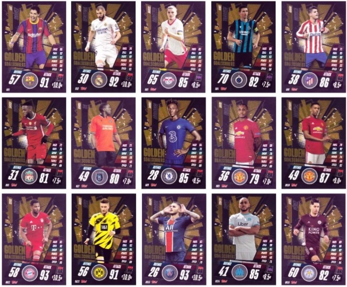 Topps Match Attax CHAMPIONS LEAGUE 20/21 FULL GOLDEN GOAL SCORERS