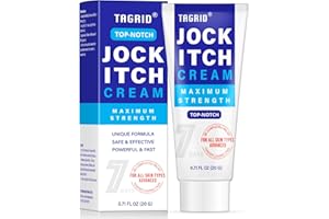 TAGRID Maximum Strength Jock Itch Cream, Jock Itch, Tinea Cruris, Jock Itch Cream Extra Strength for Men & Women, Tinea Corporis, Itch Cream - Powerful & Fast - 60g (20g)