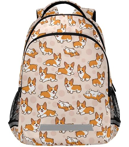 corgi lifestyle mini backpack Baystory 12 Inch Kids School Cute Durable Waterproof Multipurpose Backpack Ergonomic And Comfort for Kids (black) (KIDS-BP-01) Disney Lilo & Stitch and shake on command Color:BlackDog Shad Saltwater baitcast reel