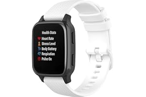 HENGKANG Compatible with Garmin Venu Sq Bands for Women Men, 20mm Quick Release Silicone Replacement Band Wristbands Straps Bracelet Fit for Garmin Vivoactive 3 Music, Forerunner 245 645