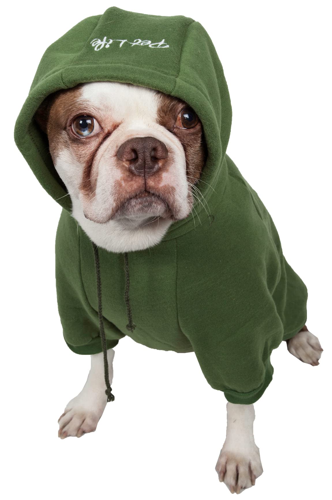 Pet Life Fashion Ultra-Soft Cotton Pet Dog Hooded Sweater, Small, Mint Green